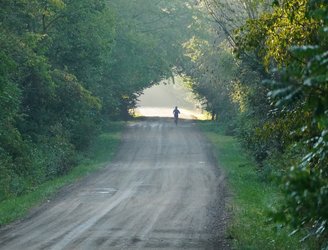 Jerico Road dirt road training route near Edinboro