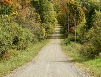 Chicken Hill Road dirt road training route near Edinboro