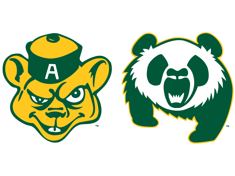 University of Alberta Golden Bears and Pandas logos