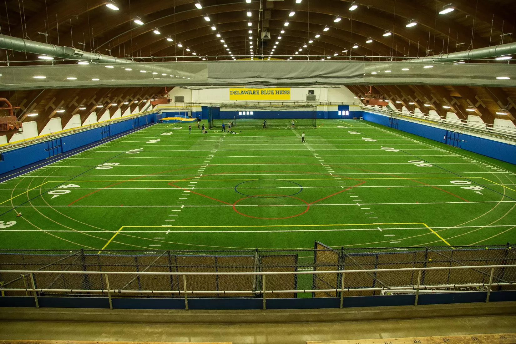Indoor Turf Training Track in the Delaware Fieldhouse