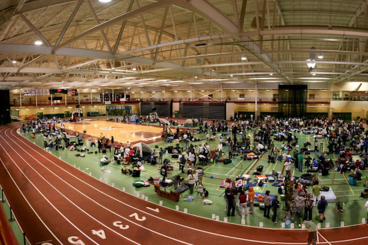 Memorial University Field House indoor track